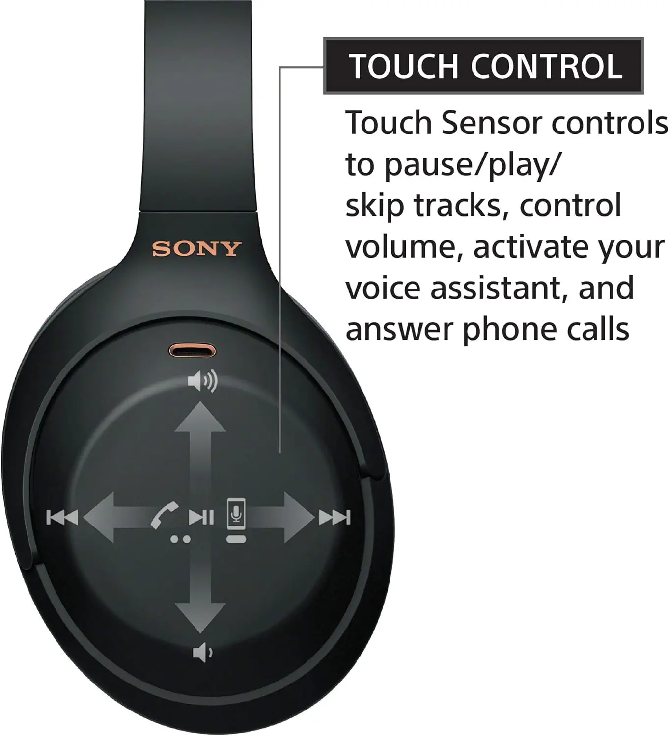 Sony WH-1000XM4 Wireless Premium Noise Canceling Overhead Headphones with Mic for Phone-Call and Alexa Voice Control, Midnight Blue WH1000XM4 image 7