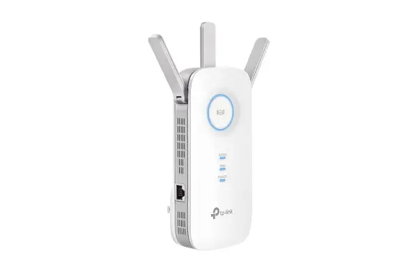TP-Link AC1900 WiFi Range Extender RE550 | Dual-Band Wireless Repeater Amplifier w/Gigabit Ethernet Port | Up to 2200 Sq. Ft., 32 Devices | Internet Signal Booster | APP Setup | EasyMesh Compatible image