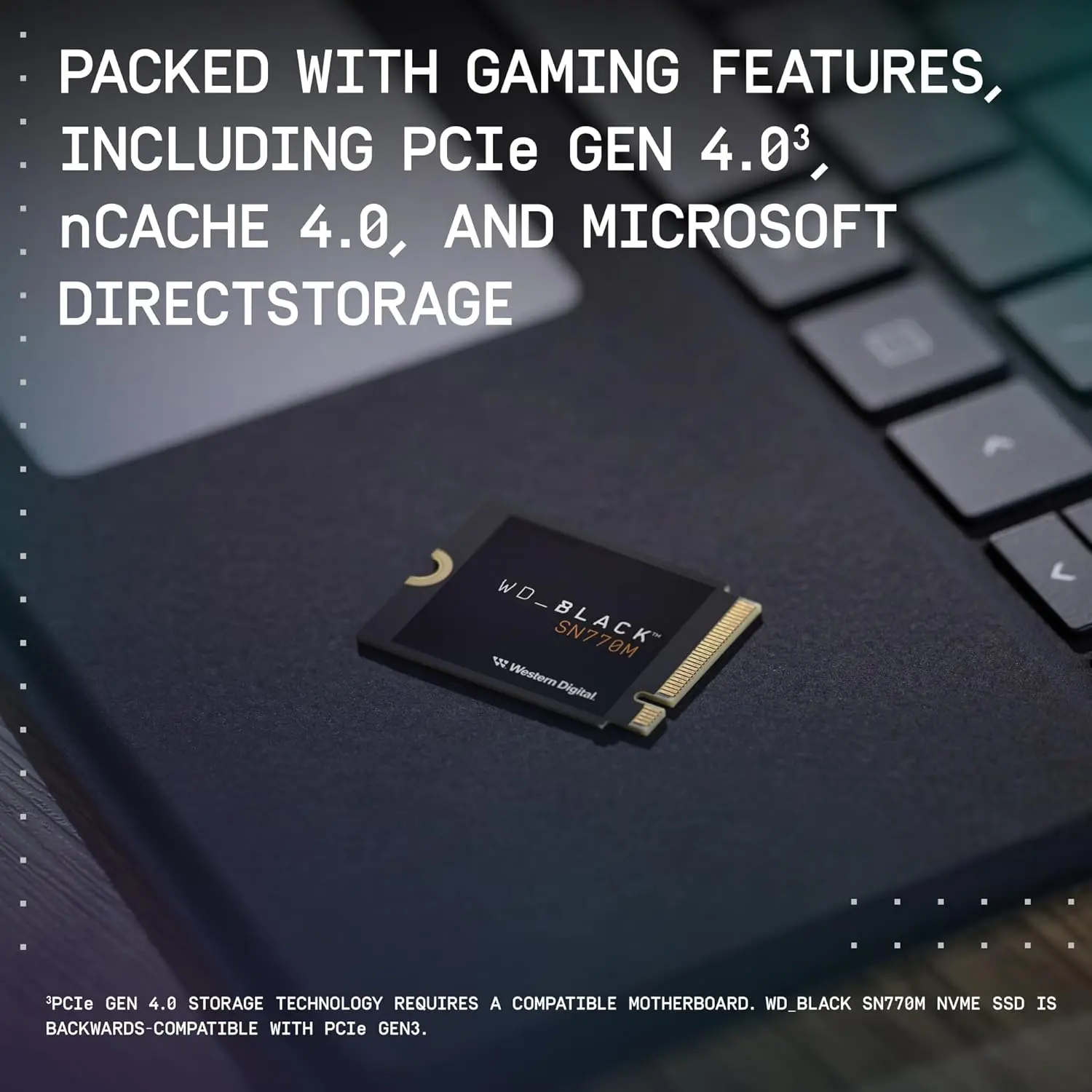 WD_BLACK 2TB SN770M M.2 2230 NVMe SSD for Handheld Gaming Devices, Speeds up to 5,150MB/s, TLC 3D NAND, Great for Steam Deck and Microsoft Surface - WDBDNH0020BBK-WRSN image 6