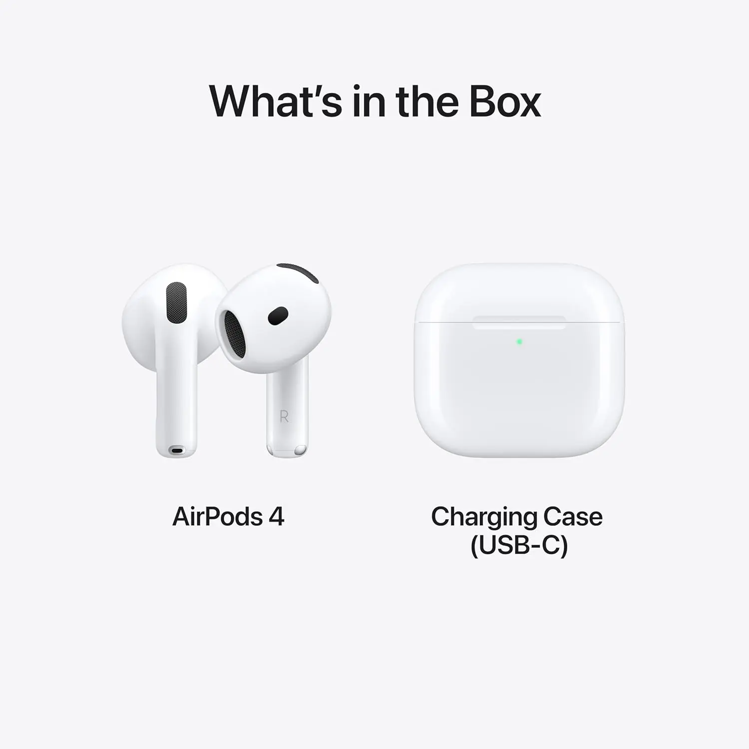 Apple AirPods 4 Wireless Earbuds, Bluetooth Headphones, Personalized Spatial Audio, Sweat and Water Resistant, USB-C Charging Case, H2 Chip, Up to 30 Hours of Battery Life, Effortless Setup for iPhone image 6