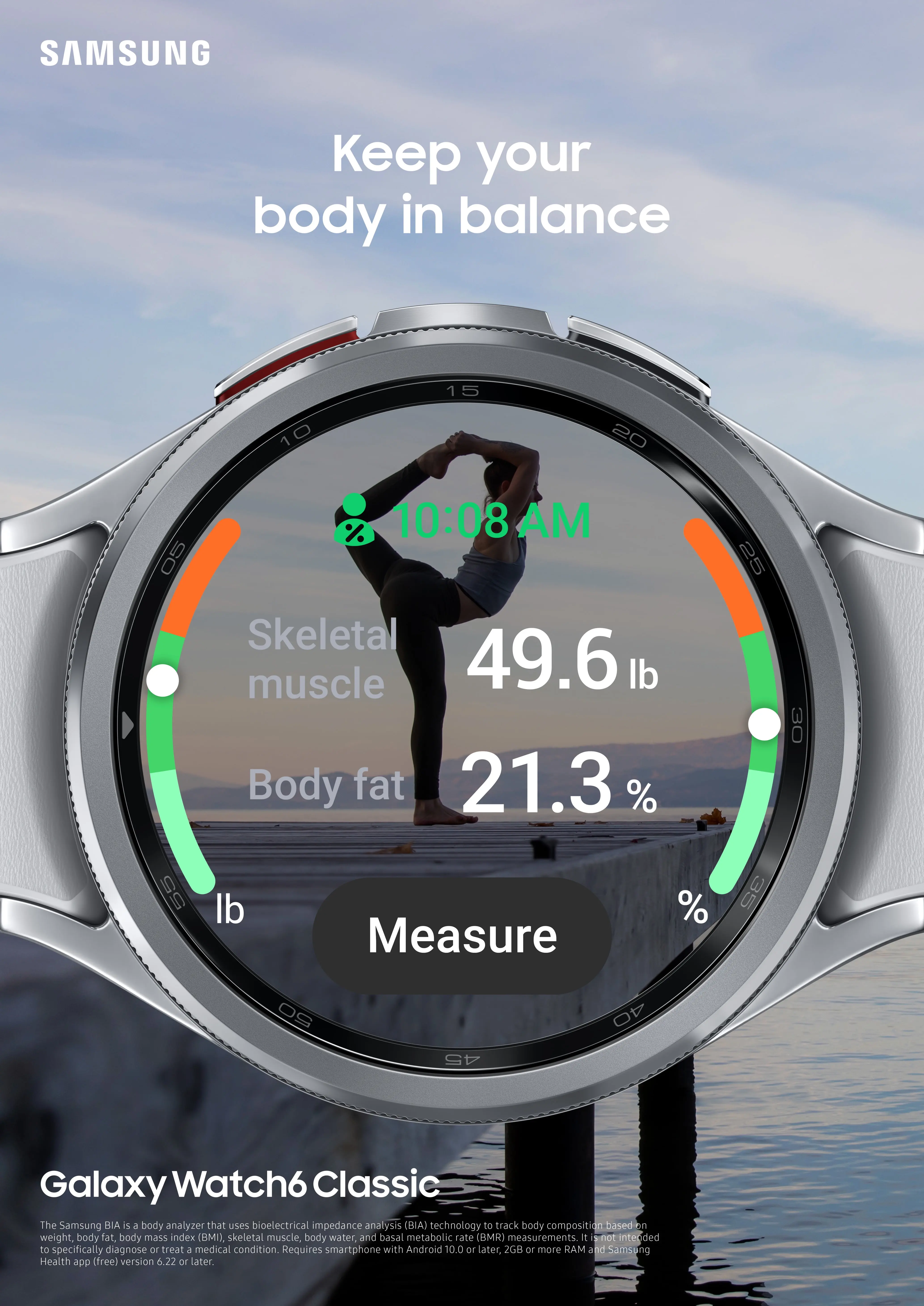 Samsung Galaxy Watch6 Classic 43mm Bluetooth and WiFi Smart Watch, Black image 7