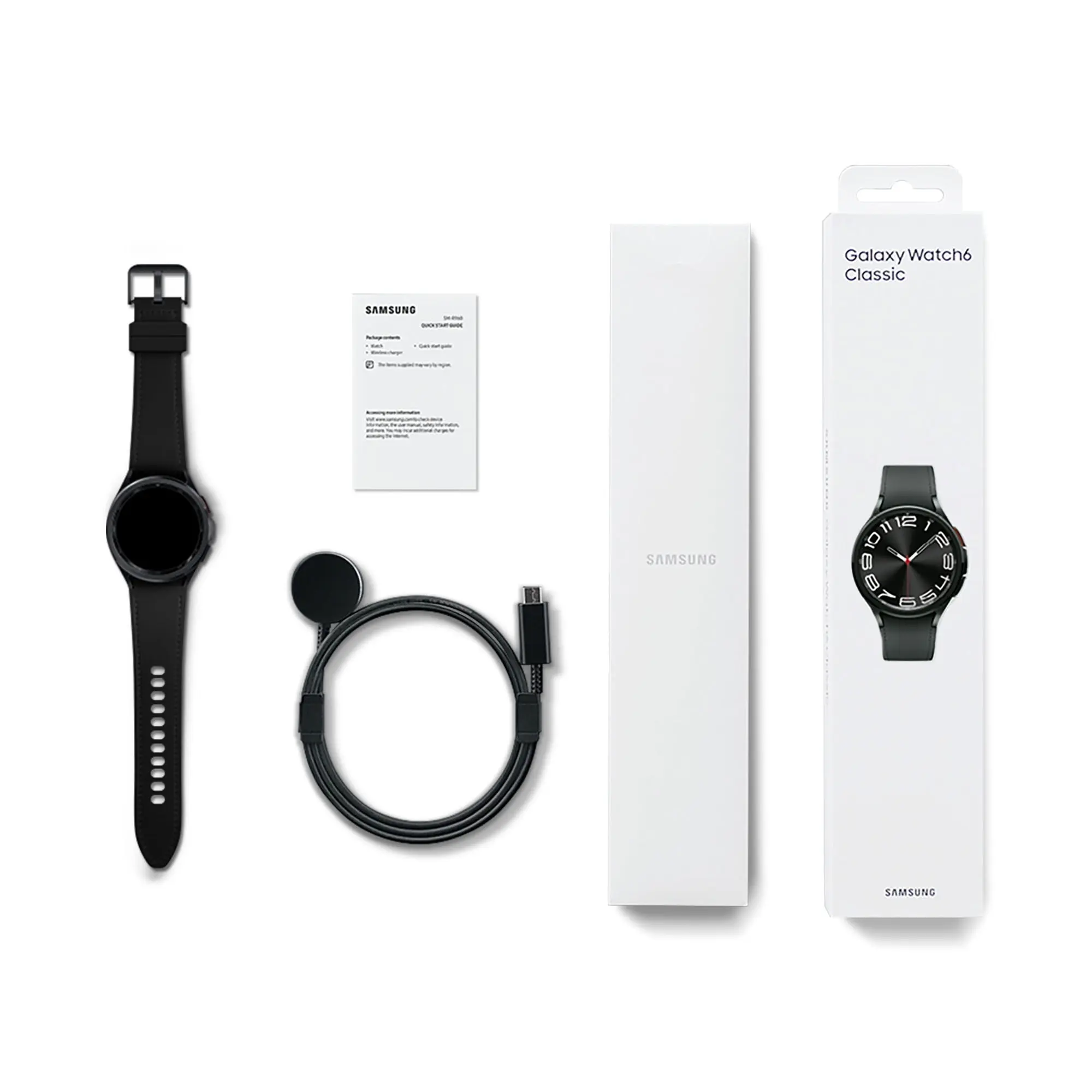 Samsung Galaxy Watch6 Classic 43mm Bluetooth and WiFi Smart Watch, Black image 9