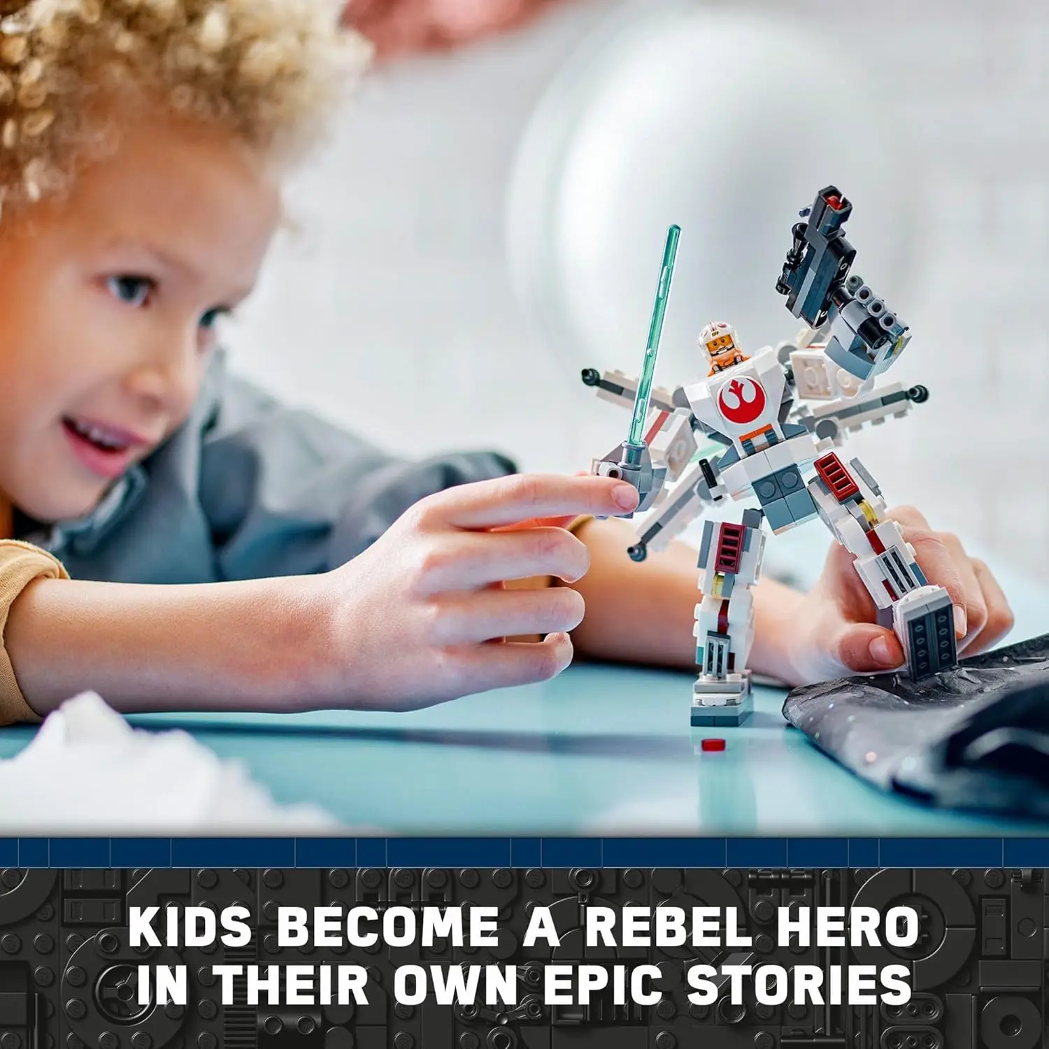 LEGO Star Wars Luke Skywalker X-Wing Mech, Buildable Star Wars Action Figure with Luke Skywalker Toy, Collectible Building Set for Kids, Creative Star Wars Gift for Boys and Girls Ages 6 and Up, 75390 image 5