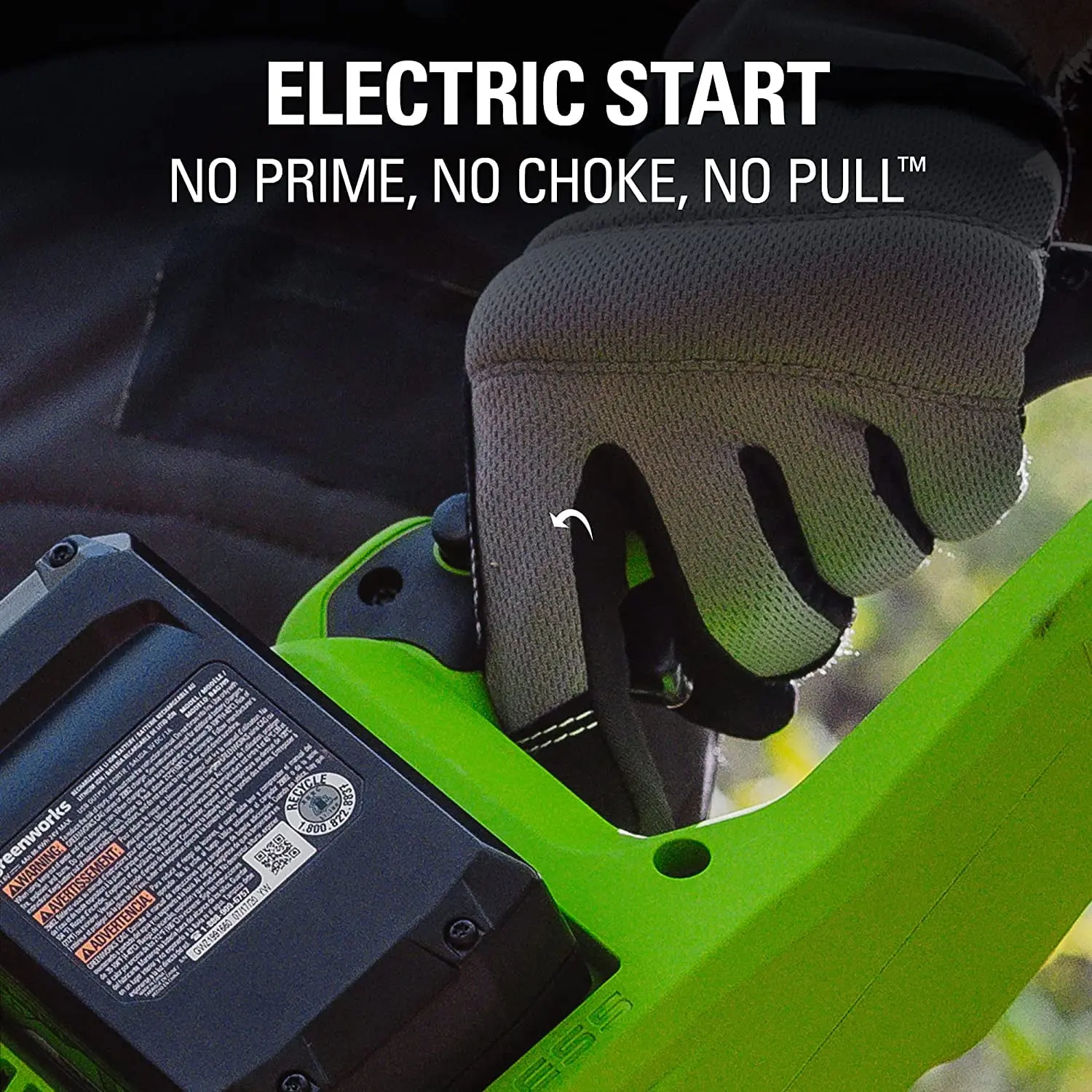 Greenworks 48V (2x24V) 16" Brushless Chainsaw + (2) 4Ah USB Batteries & Dual Port Charger 2018002 image 11