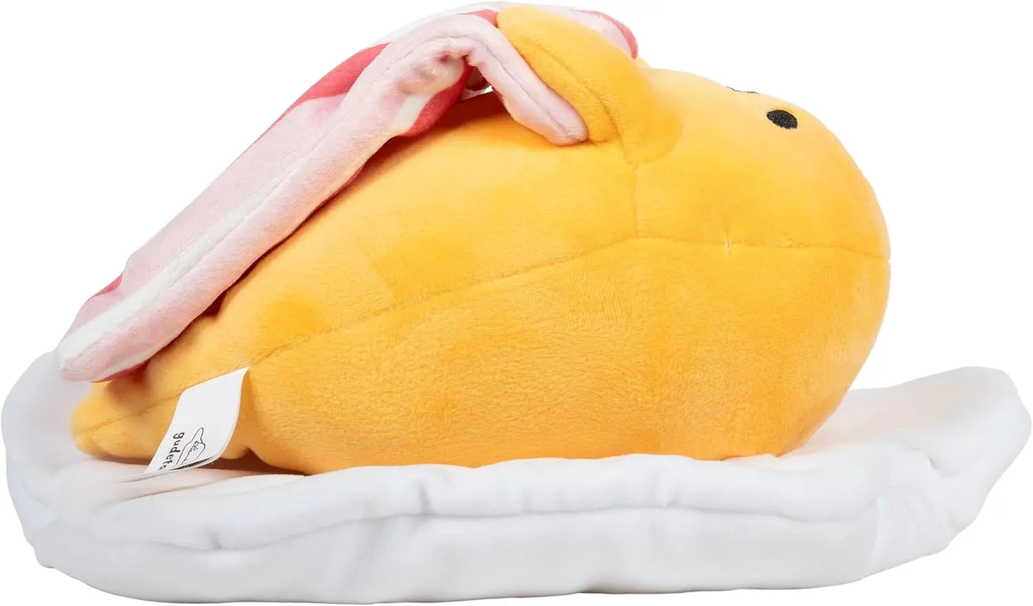 Jazwares Hello Kitty and Friends - 8” Gudetama Squishy Plush with a Bacon Blanket - Officially Licensed Sanrio Product Ages 6+ image 2