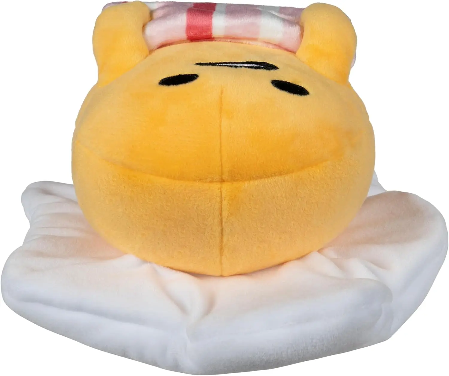 Jazwares Hello Kitty and Friends - 8” Gudetama Squishy Plush with a Bacon Blanket - Officially Licensed Sanrio Product Ages 6+ image 3