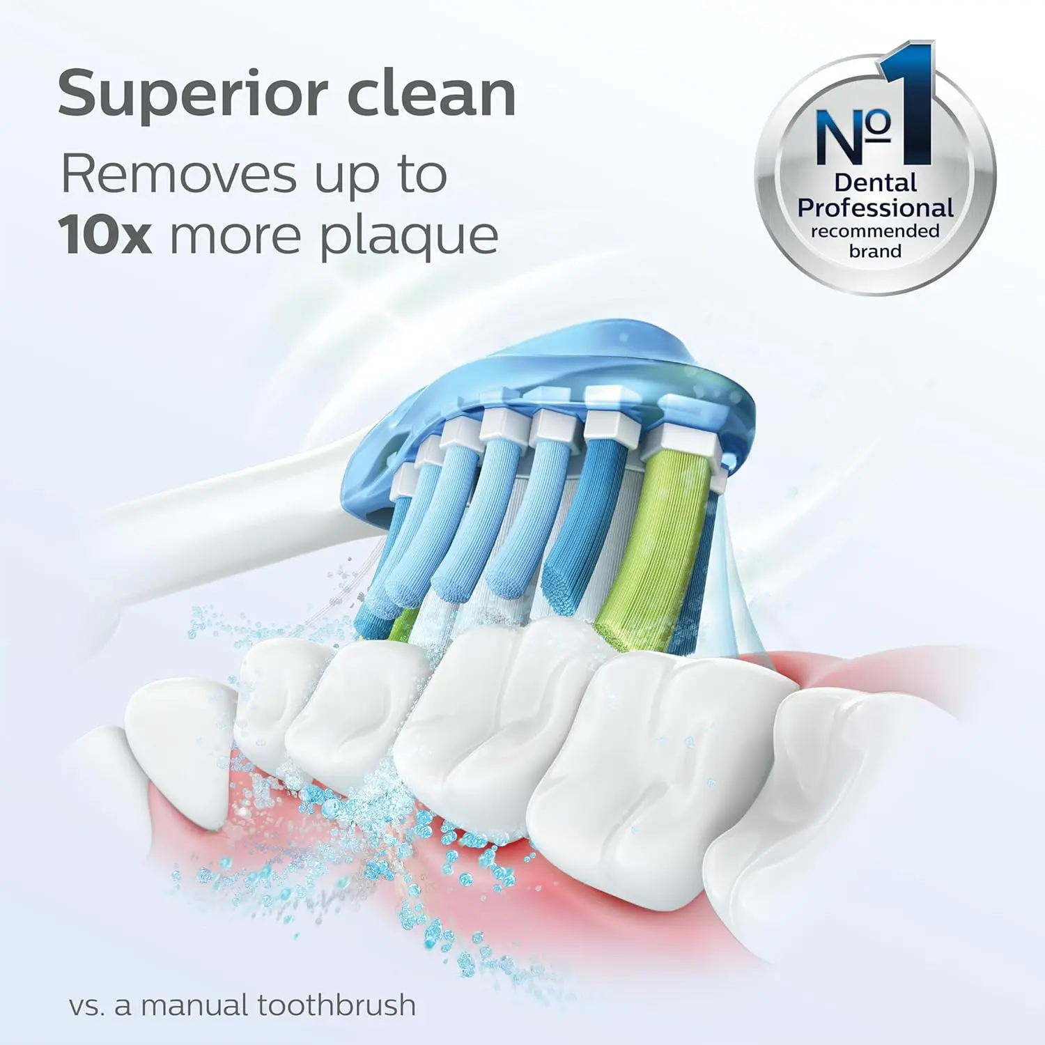 Philips Sonicare ExpertClean 7500 Black, Rechargeable Electric Power Toothbrush, HX9690/05 image 2
