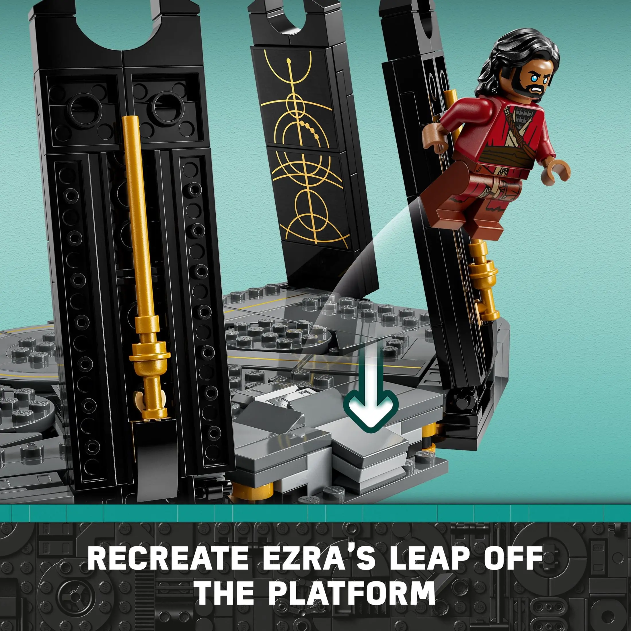 LEGO Star Wars Ahsoka Tano’s Duel on Peridea Building Toy, Gift for Kids with 5 Star Wars Minifigures, 75385 image 6