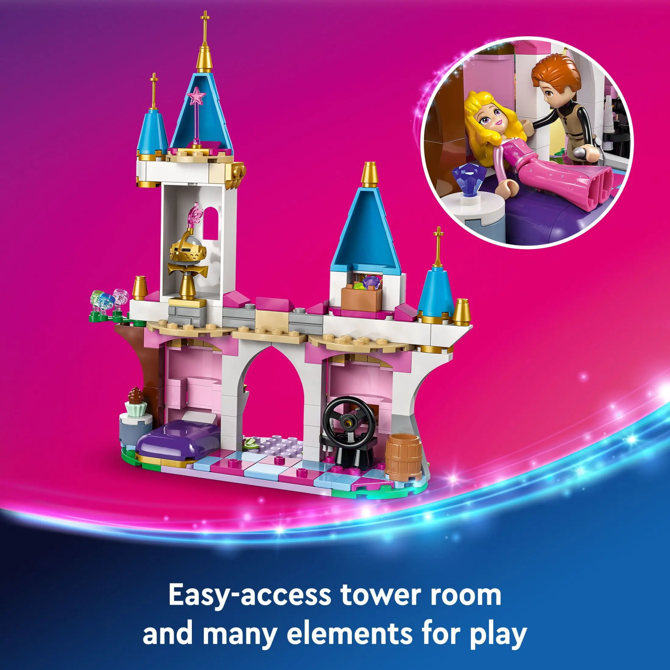 LEGO Disney Princess Maleficent’s Dragon Form Building Set for Kids, Gift for Sleeping Beauty Fans, Disney Princess Castle Toy, 43240 image 6