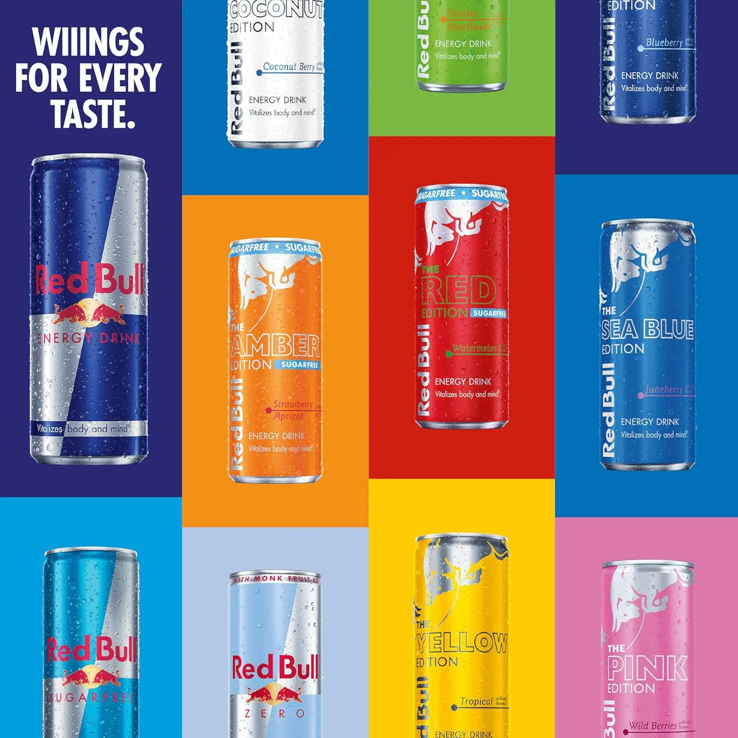 Red Bull Energy Drink with 151mg Caffeine plus Taurine & B Vitamins, 16 Fl Oz, Pack of 12 Cans image 9