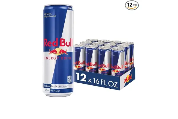 Red Bull Energy Drink with 151mg Caffeine plus Taurine & B Vitamins, 16 Fl Oz, Pack of 12 Cans image