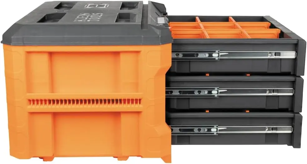 Klein Tools 54823MB MODbox 3-Drawer Tool Box Organizer, Heavy-Duty Tool Storage, Stackable Module, 50-Pound Capacity image 15