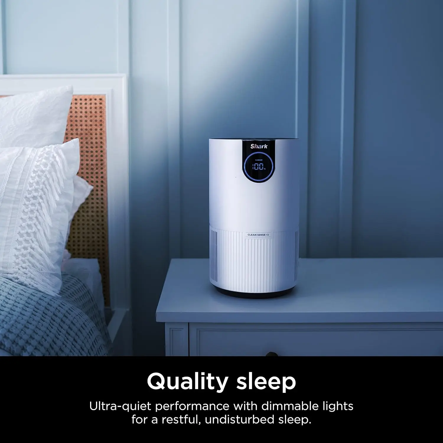 Shark Air Purifiers For Home Pets, 2 Pack, Allergies, Pet Hair, HEPA Air Filter, 500 Sq Ft, Small Room, Bedroom, Odor Eliminator Clean Sense, Captures 99.98% of Particles, Pet Dander, Fur, HP102PK2 image 5