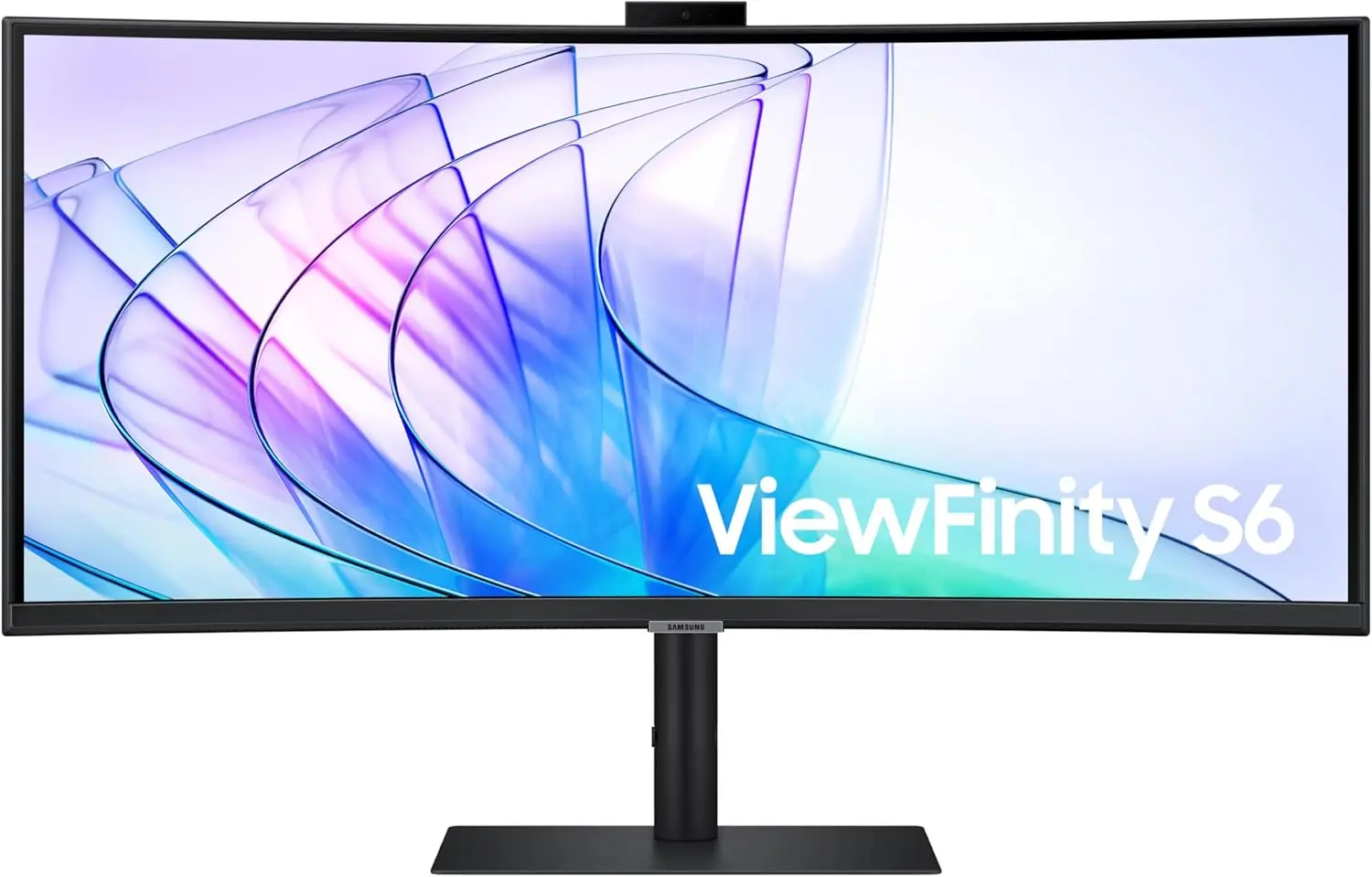 Samsung 34-Inch ViewFinity S65VC Series Ultra-WQHD Curved Computer Monitor, 100Hz, AMD FreeSync, HDR10, USB-C, Built-in Speaker, Camera, KVM Switch, Eye Care, Eco-Packaging, LS34C650VANXGO, Black image 1
