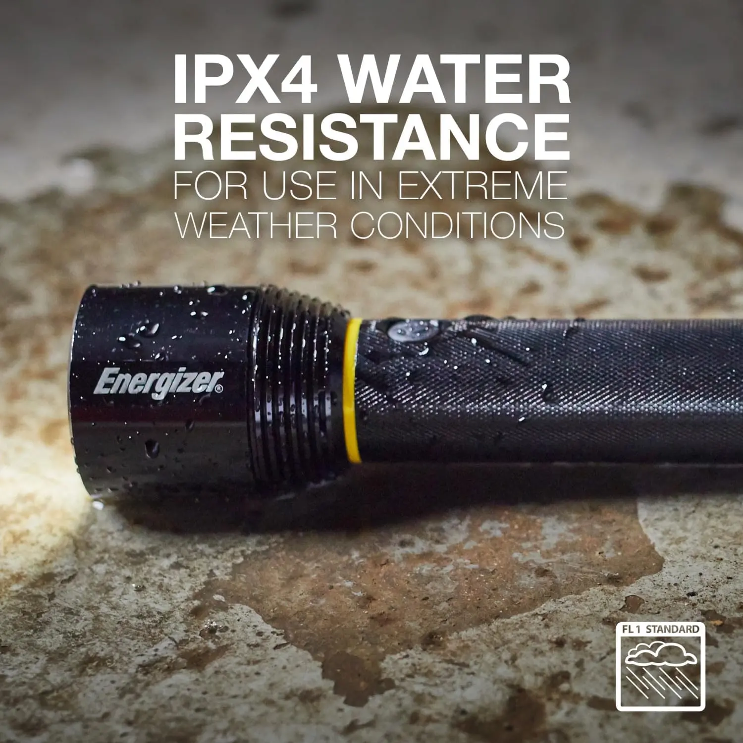 Energizer LED Flashlight Vision PRO, Ultra Bright 1000+ Lumens, IPX4 Water Resistant, Aircraft-Grade Aluminum LED Light, Rugged Metal Flash Light for Outdoors, Emergency Power Outage, Black image 3
