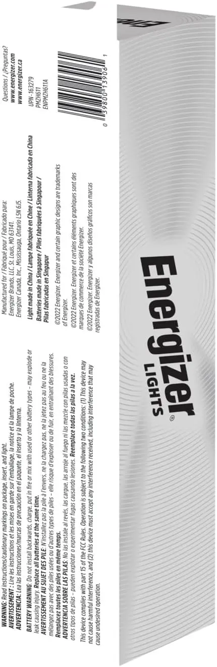 Energizer LED Flashlight Vision PRO, Ultra Bright 1000+ Lumens, IPX4 Water Resistant, Aircraft-Grade Aluminum LED Light, Rugged Metal Flash Light for Outdoors, Emergency Power Outage, Black image 7