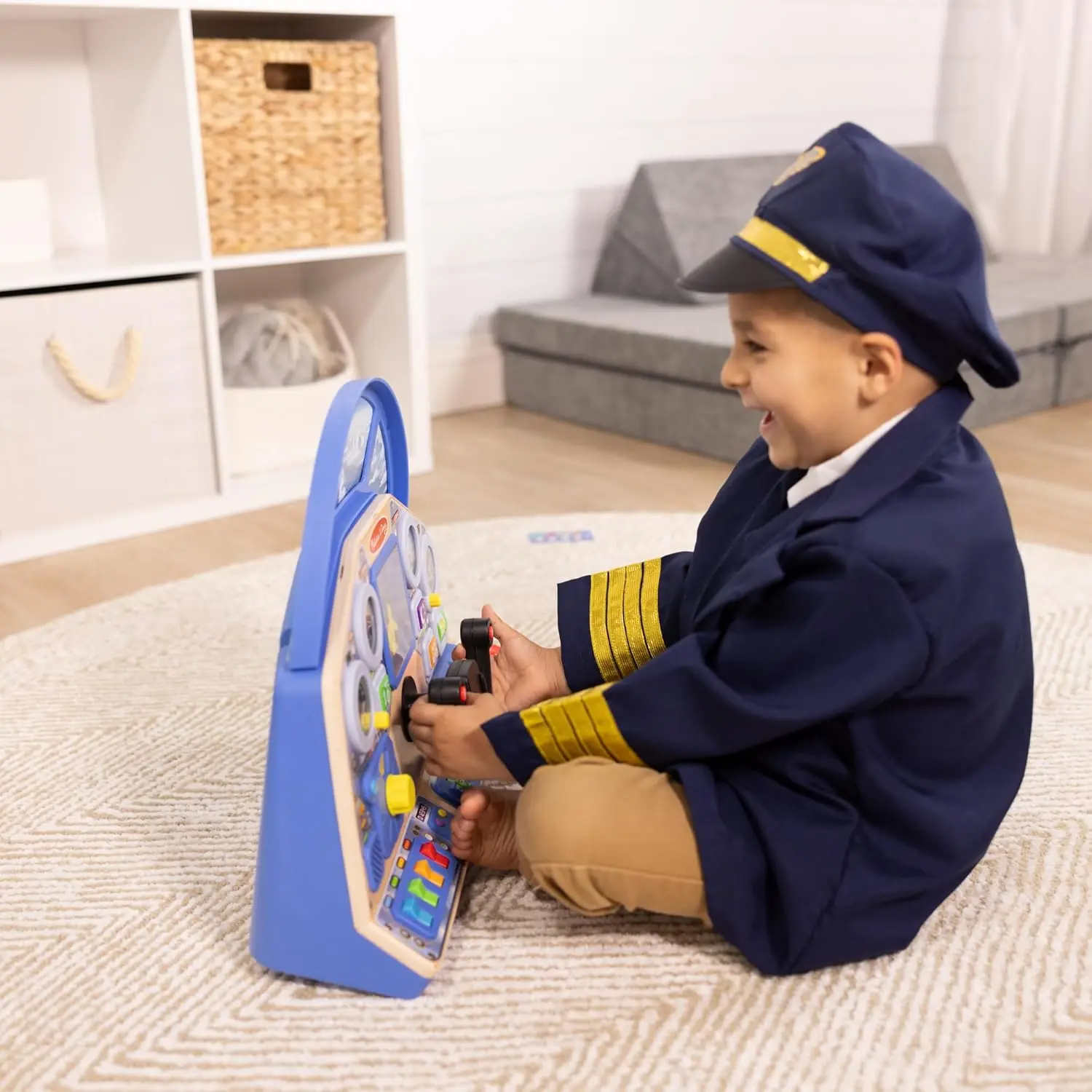 Melissa & Doug Jet Pilot Interactive Dashboard Wooden Toy for Boys and Girls Ages 3+ - FSC Certified image 8