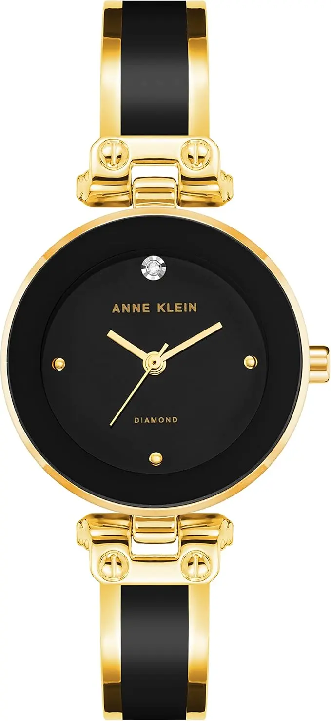 Anne Klein Women's Genuine Diamond Dial Bangle Watch image 1