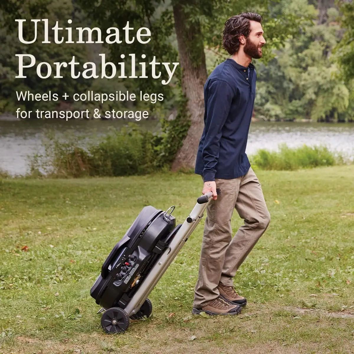 Coleman RoadTrip 285 Portable Stand-Up Propane Grill with 3 Adjustable Burners & Instastart Ignition, 20,000 BTUs of Power for Outdoor Cooking, Camping, Tailgating, Grilling, BBQs, & More image 4