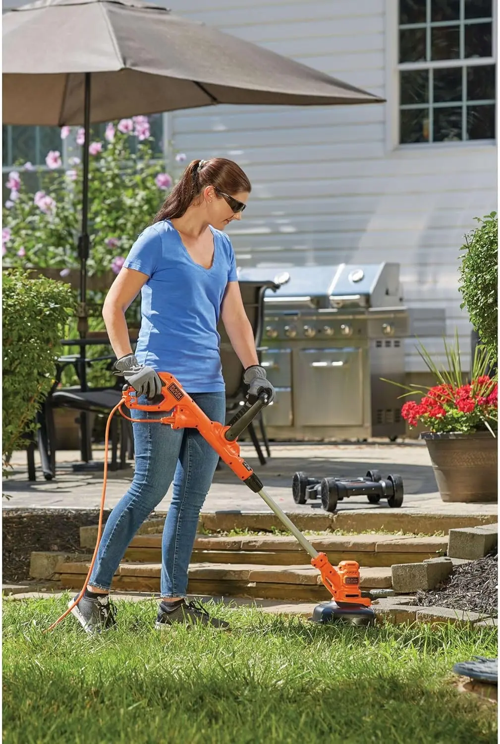 BLACK+DECKER 3-in-1 Corded Lawn Mower, String Trimmer & Edger, 12-Inch (BESTA512CM) image 10