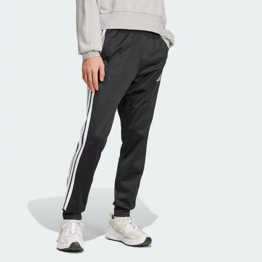 adidas men 3-Stripes Tricot Regular Tapered Track Pants image 2