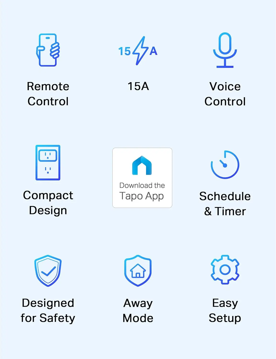 TP-Link Tapo Smart Plug Mini 15A, Smart Home Wi-Fi Plug, Super Easy Setup, Compatible with Alexa & Google Home, No Hub Required, UL Certified, 2.4G WiFi Only, White, Tapo P105(4-Pack) image 2