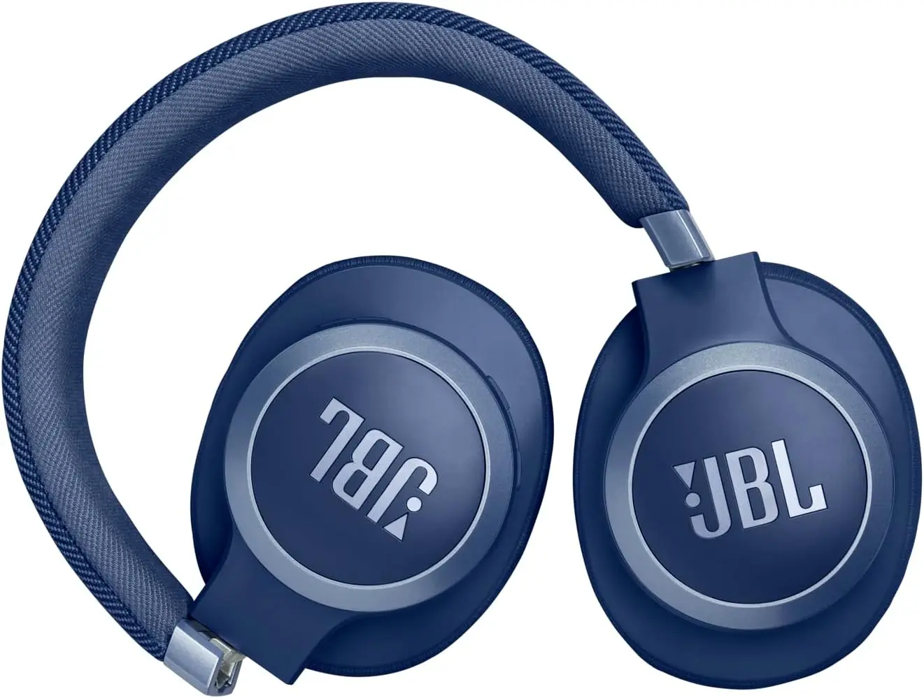 JBL Live 770NC - Wireless Over-Ear Headphones with True Adaptive Noise Cancelling with Smart Ambient, Up to 65 Hours of Battery Life, Comfort-fit Fabric Headband & Carrying Pouch (Blue) image 2