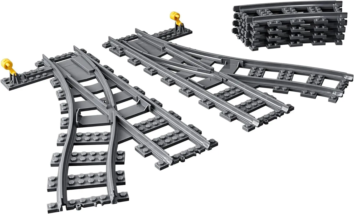 LEGO City Trains Switch Tracks 60238 Building Toy Set for Kids, Boys, and Girls Ages 5+ (8 Pieces) image 4