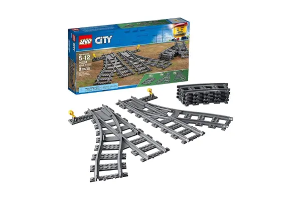 LEGO City Trains Switch Tracks 60238 Building Toy Set for Kids, Boys, and Girls Ages 5+ (8 Pieces) image