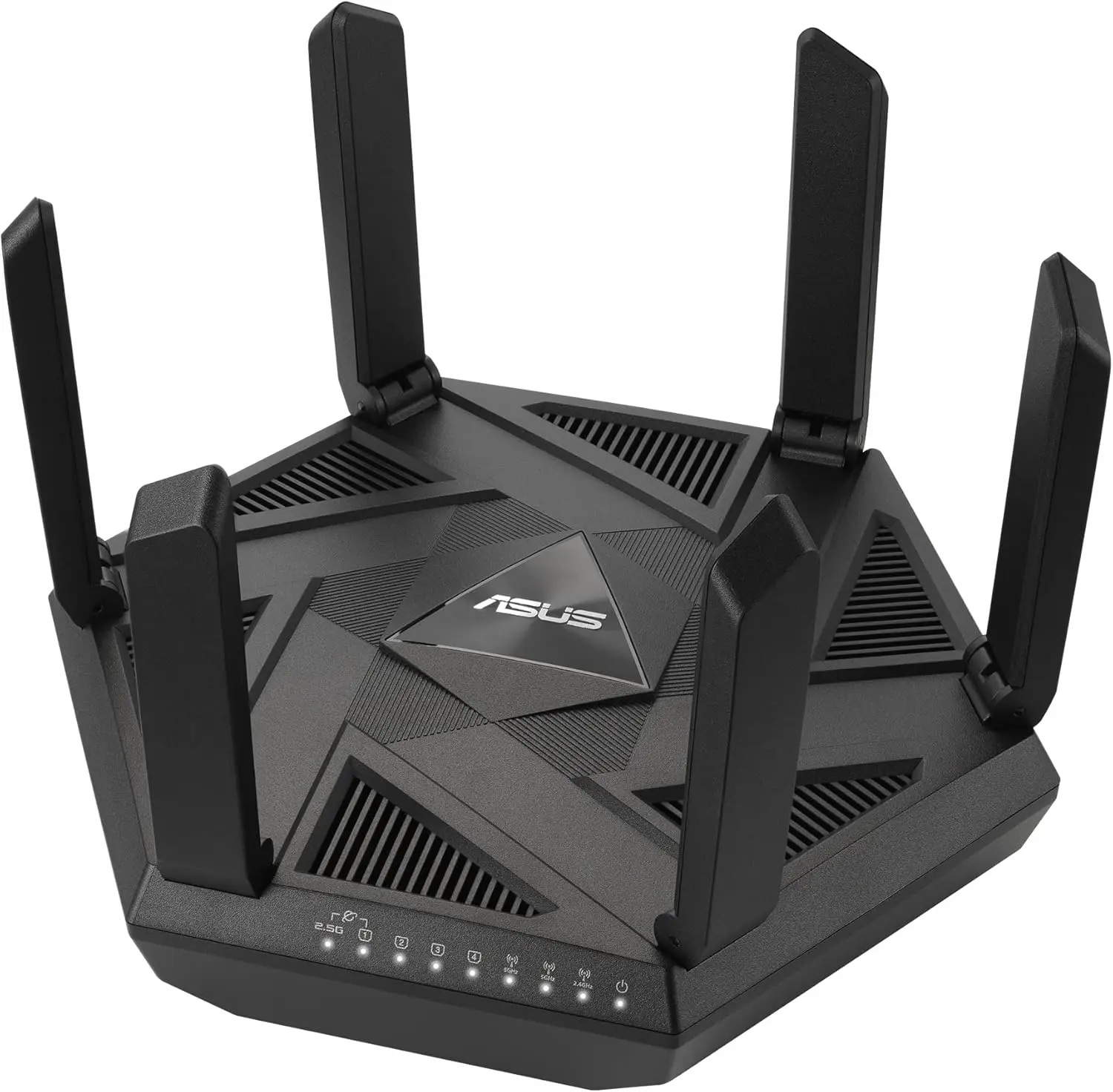 ASUS RT-AXE7800 Tri-band WiFi 6E (802.11ax) Router, 6GHz Band, ASUS Safe Browsing, Upgraded Network Security, Instant Guard, Built-in VPN Features, Parental Controls, 2.5G Port, AiMesh Support image 1