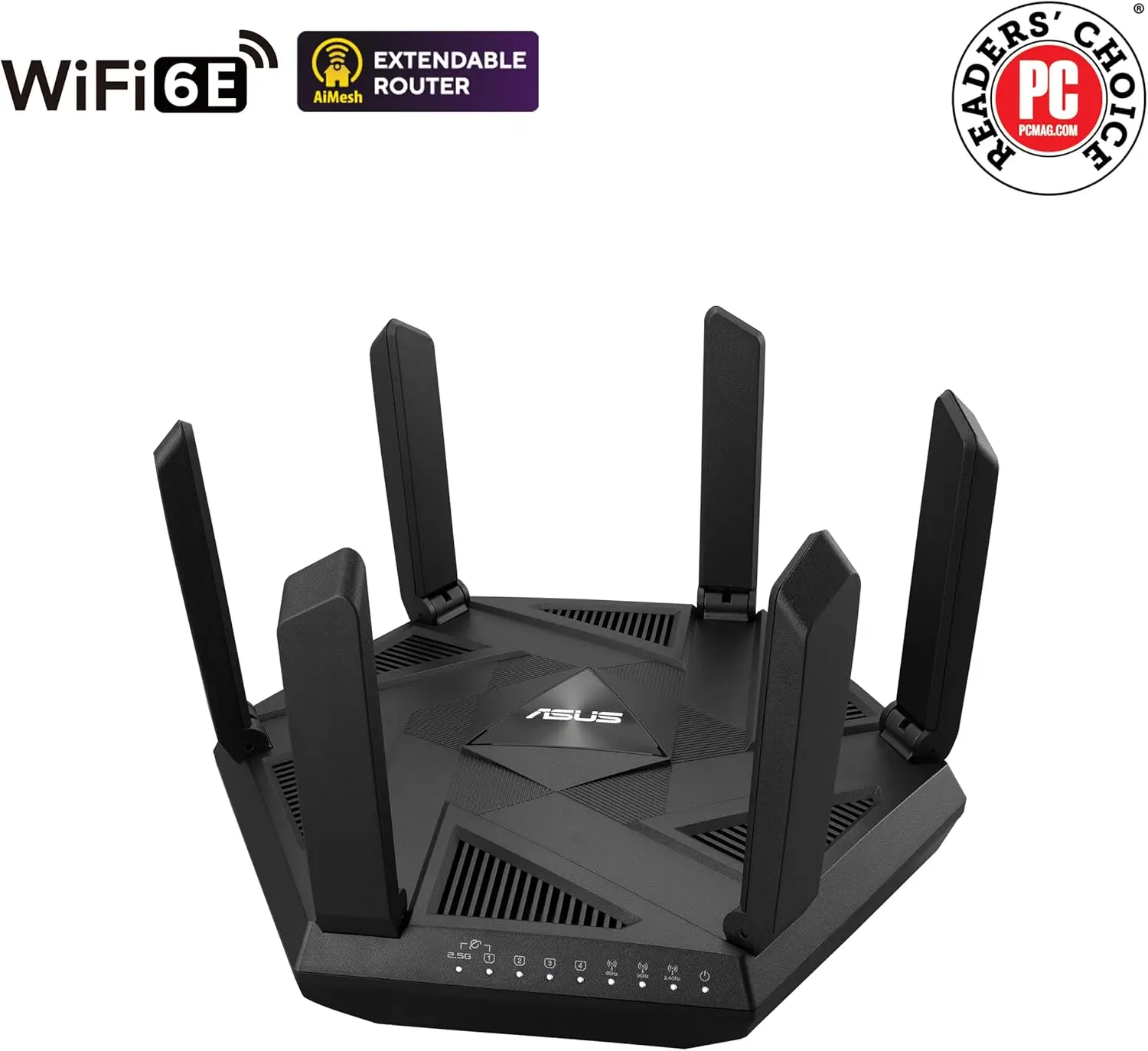 ASUS RT-AXE7800 Tri-band WiFi 6E (802.11ax) Router, 6GHz Band, ASUS Safe Browsing, Upgraded Network Security, Instant Guard, Built-in VPN Features, Parental Controls, 2.5G Port, AiMesh Support image 10