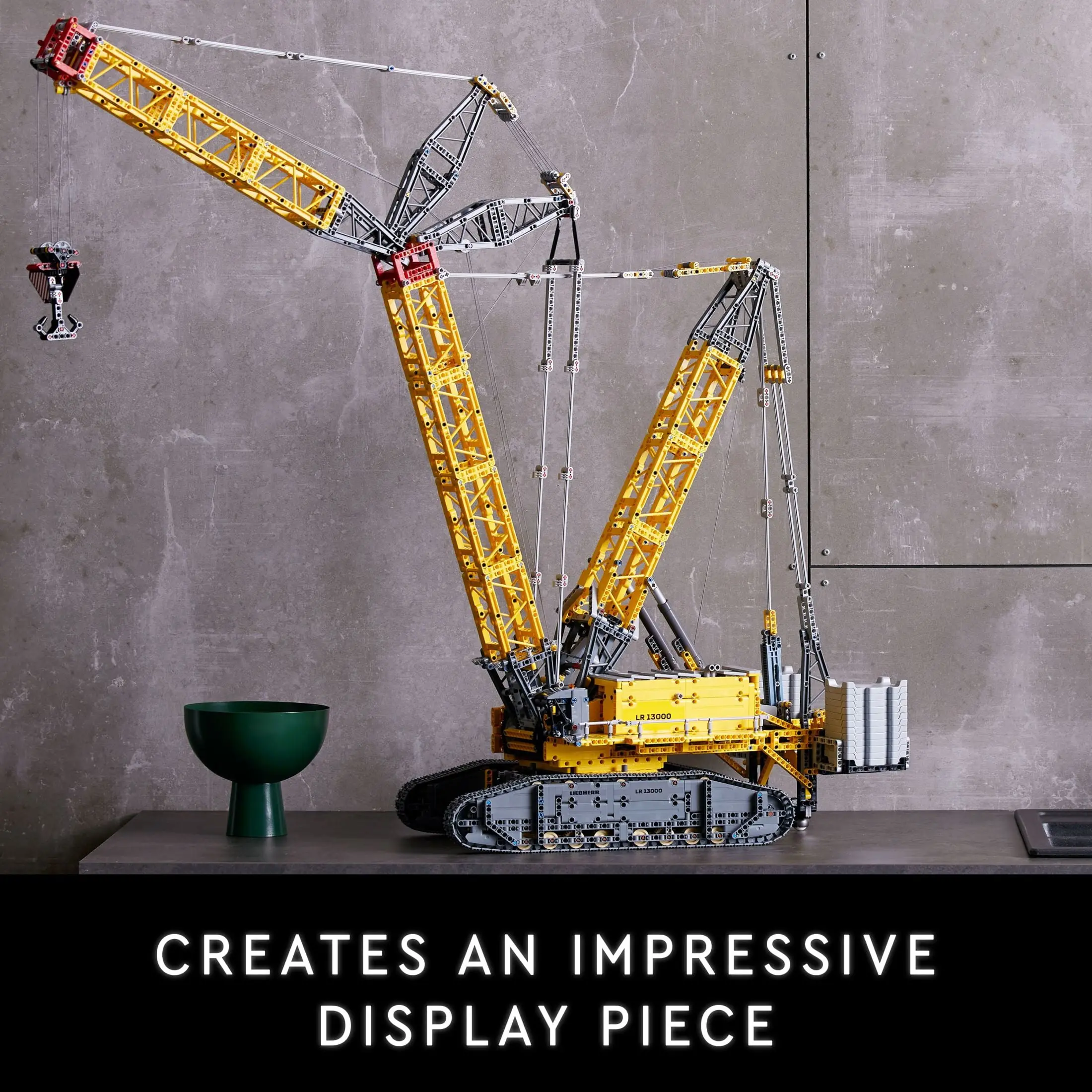LEGO Technic Liebherr Crawler Crane LR 13000 42146 Advanced Building Kit for Adults, Build and Display this Model Crane, Incredible Details Including Winch System and Luffing Jib image 7