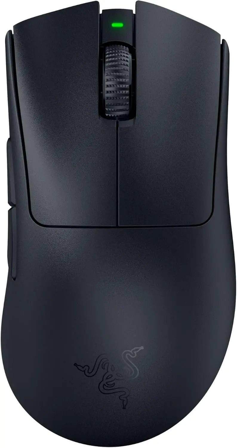 Razer DeathAdder V3 Pro Gaming Mouse: 63g Ultra Lightweight - Focus Pro 30K Optical Sensor - Fast Optical Switches Gen-3 - HyperSpeed Wireless - 5 Programmable Buttons - 90 Hr Battery - Black image 1