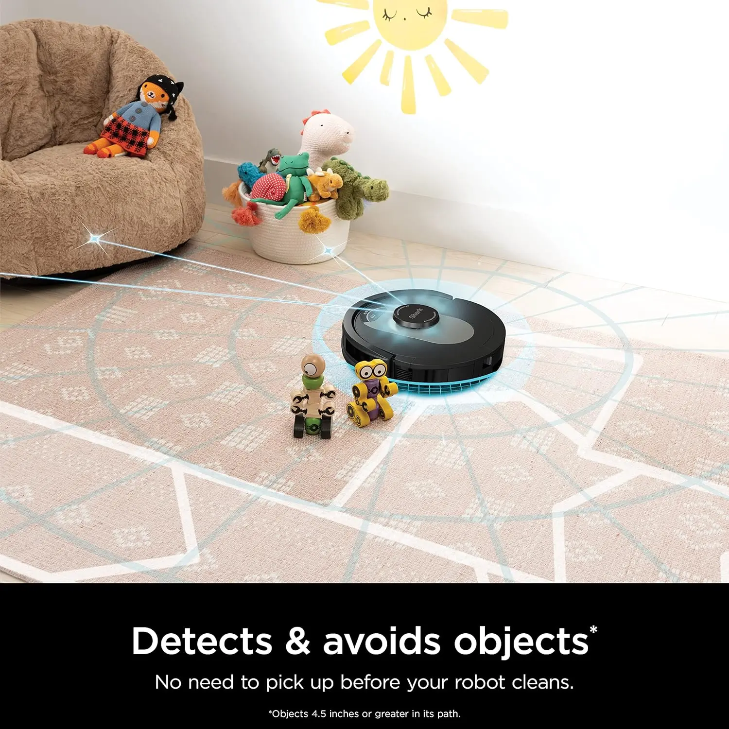 Shark AV2501AE AI Robot Vacuum with XL HEPA Self-Empty Base, Bagless, 60-Day Capacity, LIDAR Navigation, Perfect for Pet Hair, Compatible with Alexa, Wi-Fi Connected, Carpet & Hard Floor, Black image 7