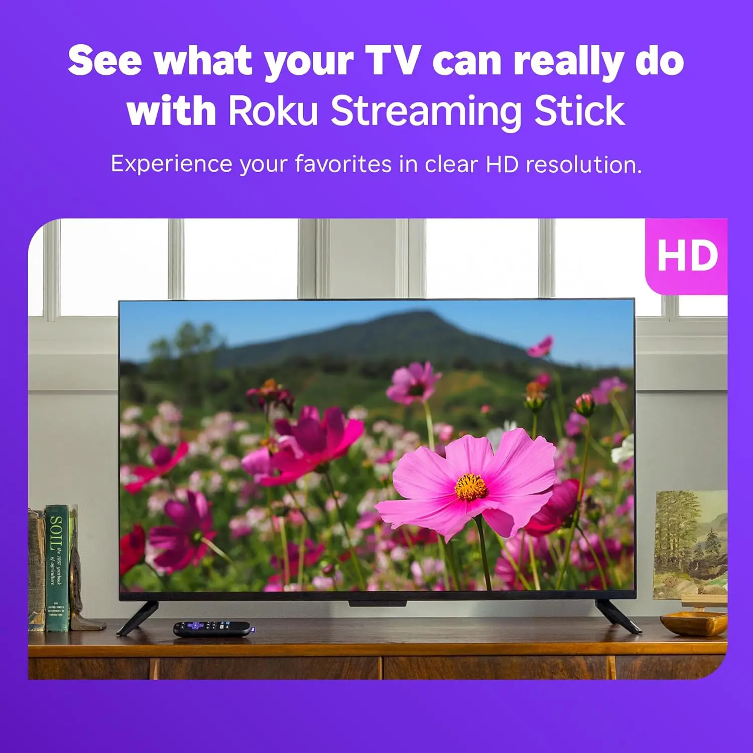 Roku Streaming Stick HD 2025 — HD Streaming Device for TV with Roku Voice Remote, Free & Live TV image 3