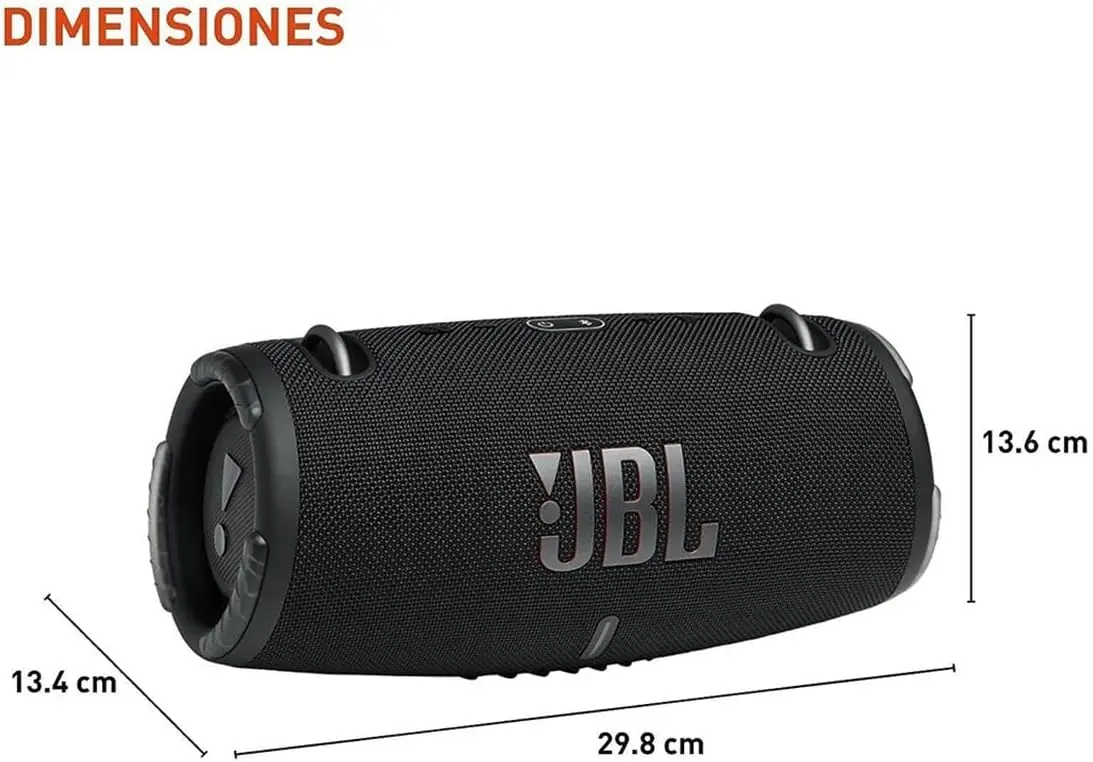 JBL Xtreme 3 - Portable Bluetooth Speaker, Powerful Sound and Deep Bass, IP67 Waterproof, 15 Hours of Playtime, Powerbank, PartyBoost for Multi-speaker Pairing (Black) image 3