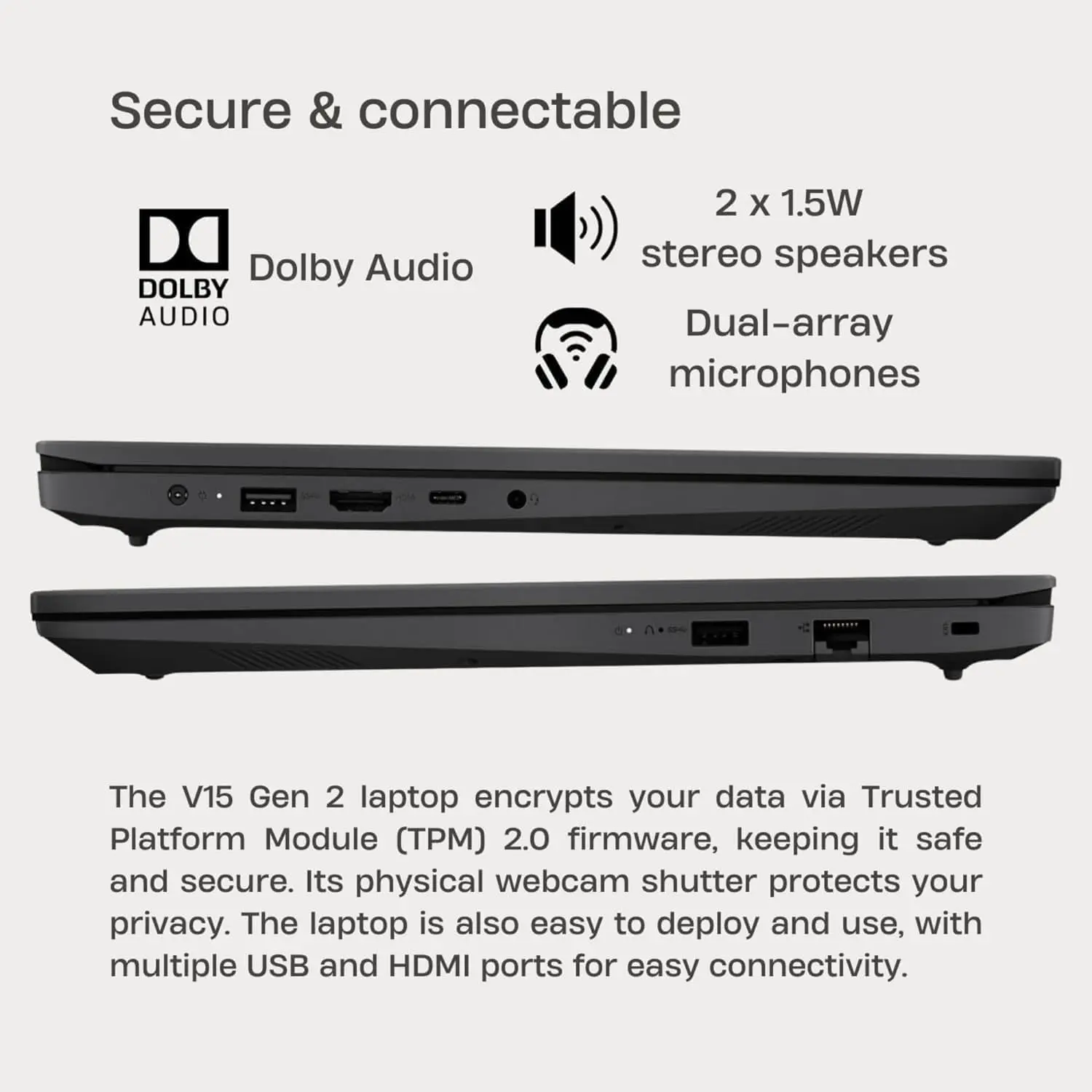 Lenovo 15.6" Laptop Computer for Home Business Student, Intel Dual-Core Processor, 32GB DDR4 RAM, 1TB PCIe SSD, FHD Display, WiFi 6, Bluetooth 5.2, HDMI, Numeric Keypad, Black, Windows 11 Pro, Tichang image 6