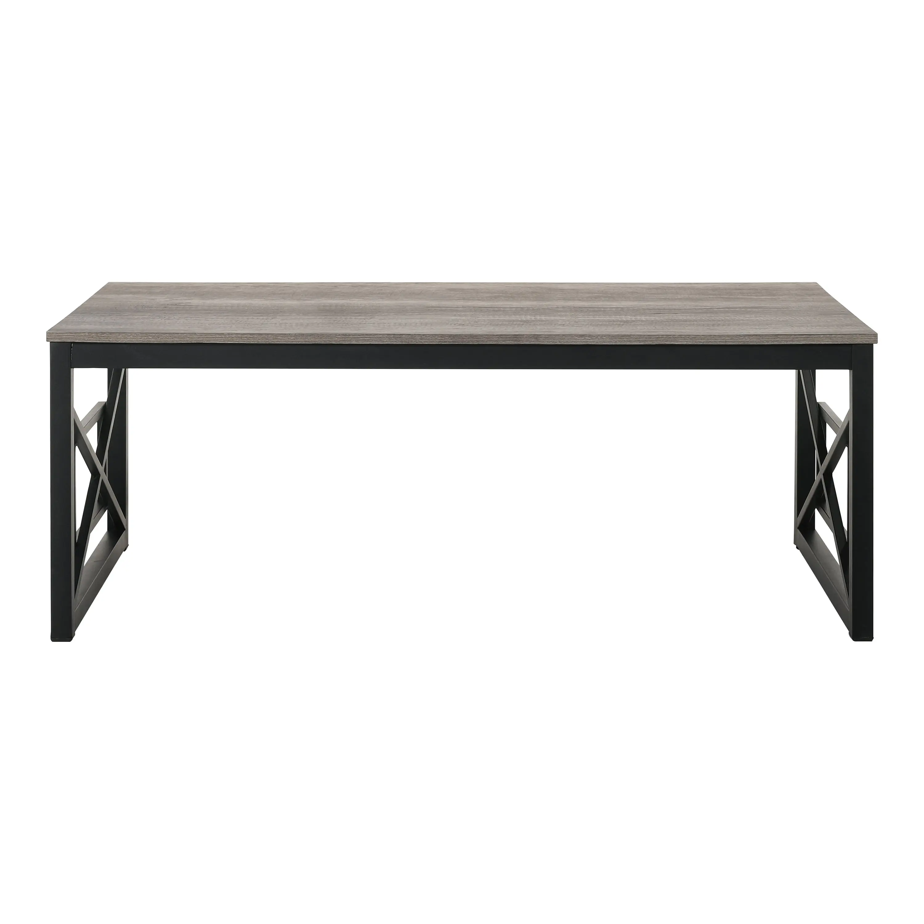 Furniture of America Dexter Wood Top and Metal Gray 2-Piece Coffee Table Set image 4