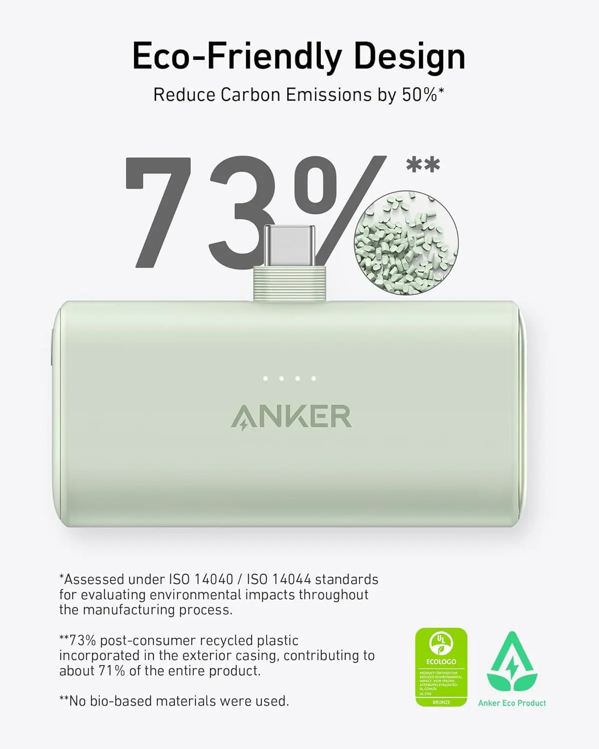 Anker Nano Power Bank with Built-in USB-C Connector, 5,000mAh Portable Charger 22.5W, for iPhone 16/15 Series, Samsung, iPad Pro/Air, and More image 7