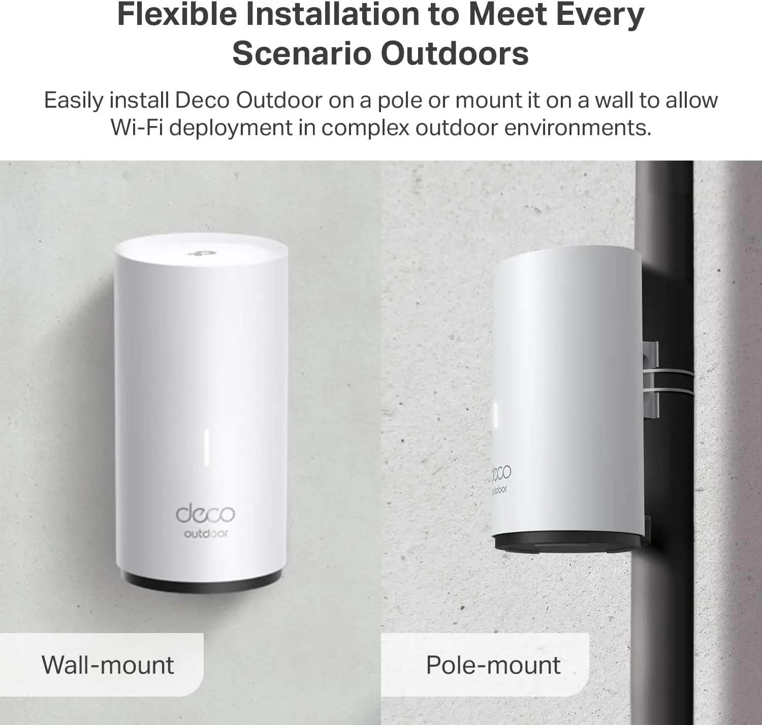 TP-Link Deco Outdoor Mesh WiFi (Deco X50-Outdoor), AX3000 Dual Band WiFi 6 Mesh, 2 Gigabit PoE Ports, 802.3at PoE+,Weatherproof, Works with All Deco Mesh WiFi, 1-Pack image 4