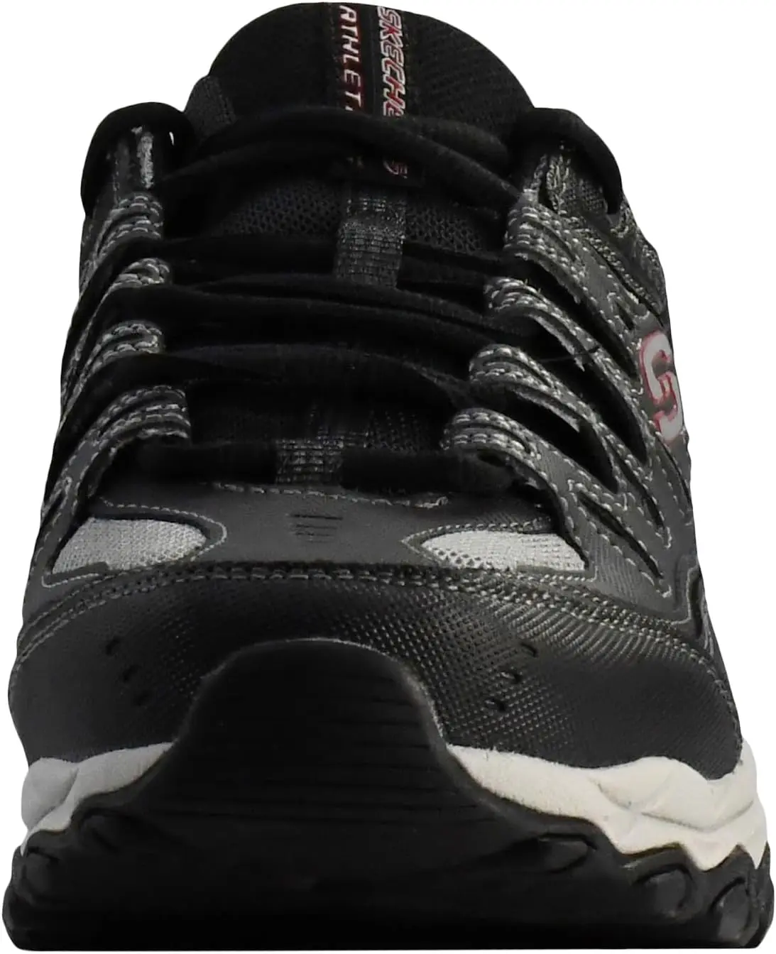 Skechers Men's Afterburn M. Fit Fashion Sneakers – Leather Upper, Memory Foam Insole, Rubber Outsole image 2