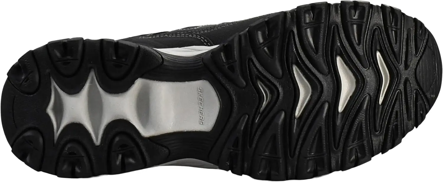 Skechers Men's Afterburn M. Fit Fashion Sneakers – Leather Upper, Memory Foam Insole, Rubber Outsole image 4