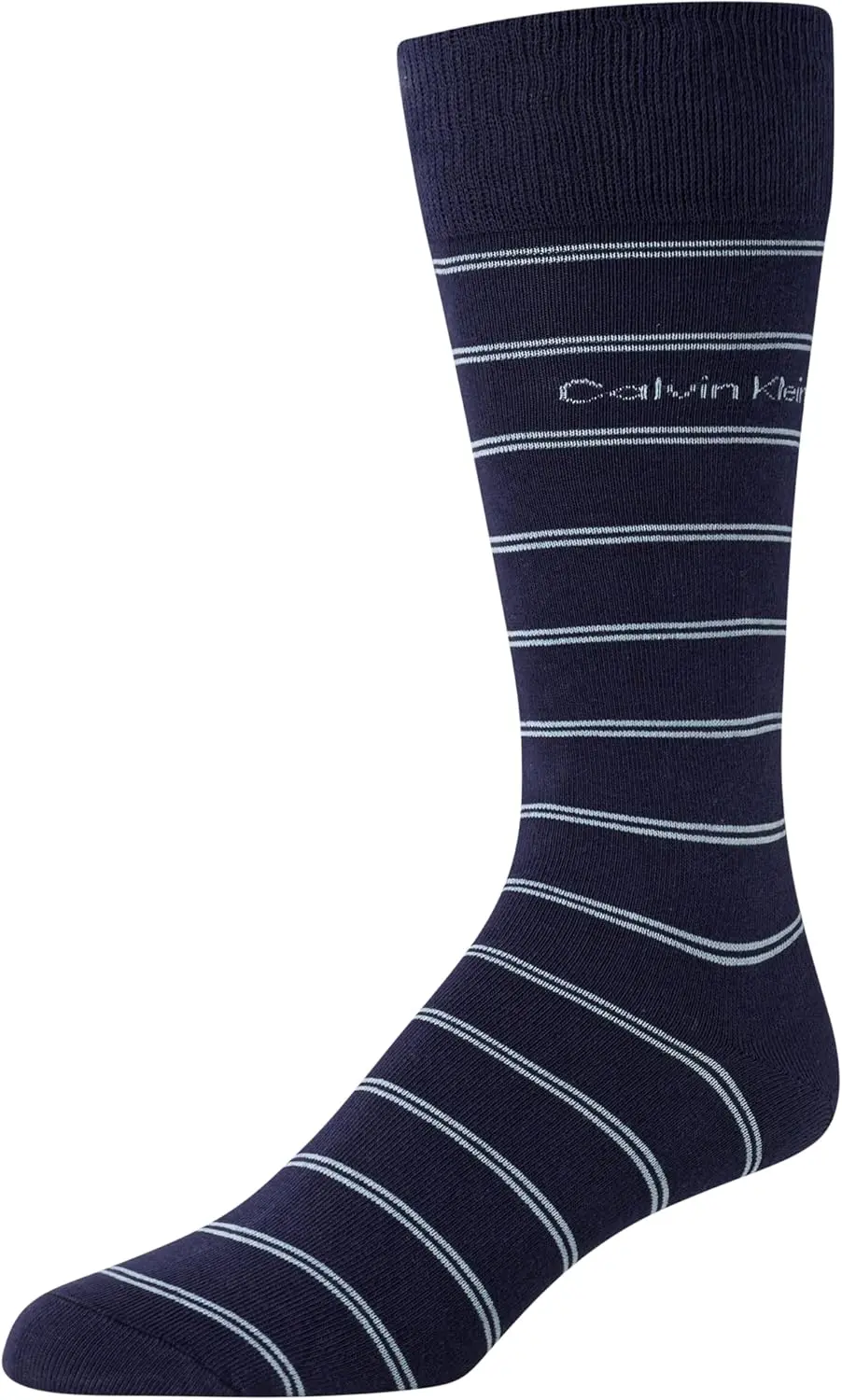 Calvin Klein Men's Dress Socks - 4 Pack Soft Cotton Blend, Striped Crew Socks - Casual Long Work Socks for Men (Sizes: 7-12) image 6