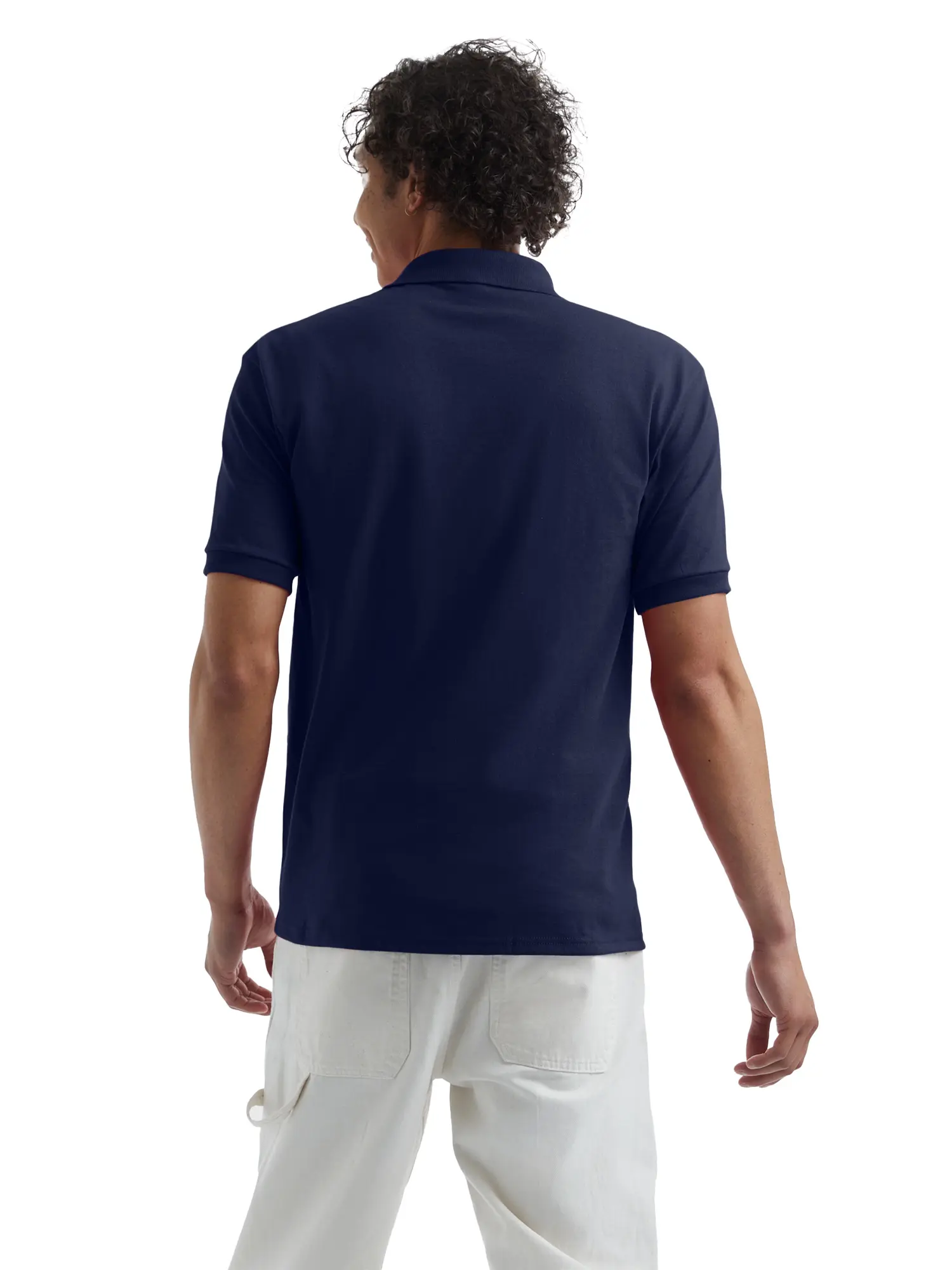 Hanes Men's EcoSmart Polo Shirt, Sizes S-3XL image 2