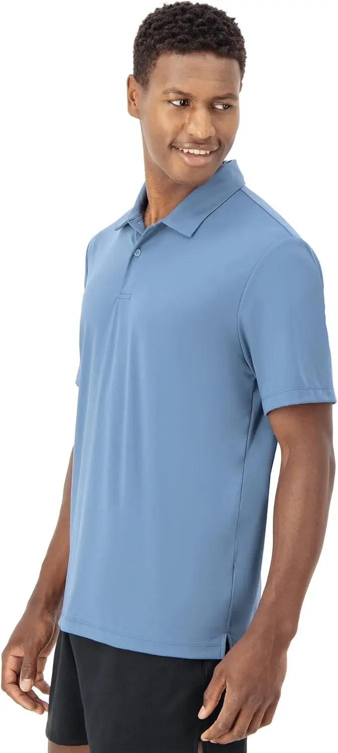 Hanes Moves Performance, Short Sleeve Polo Shirt for Men, Moisture-Wicking image 3