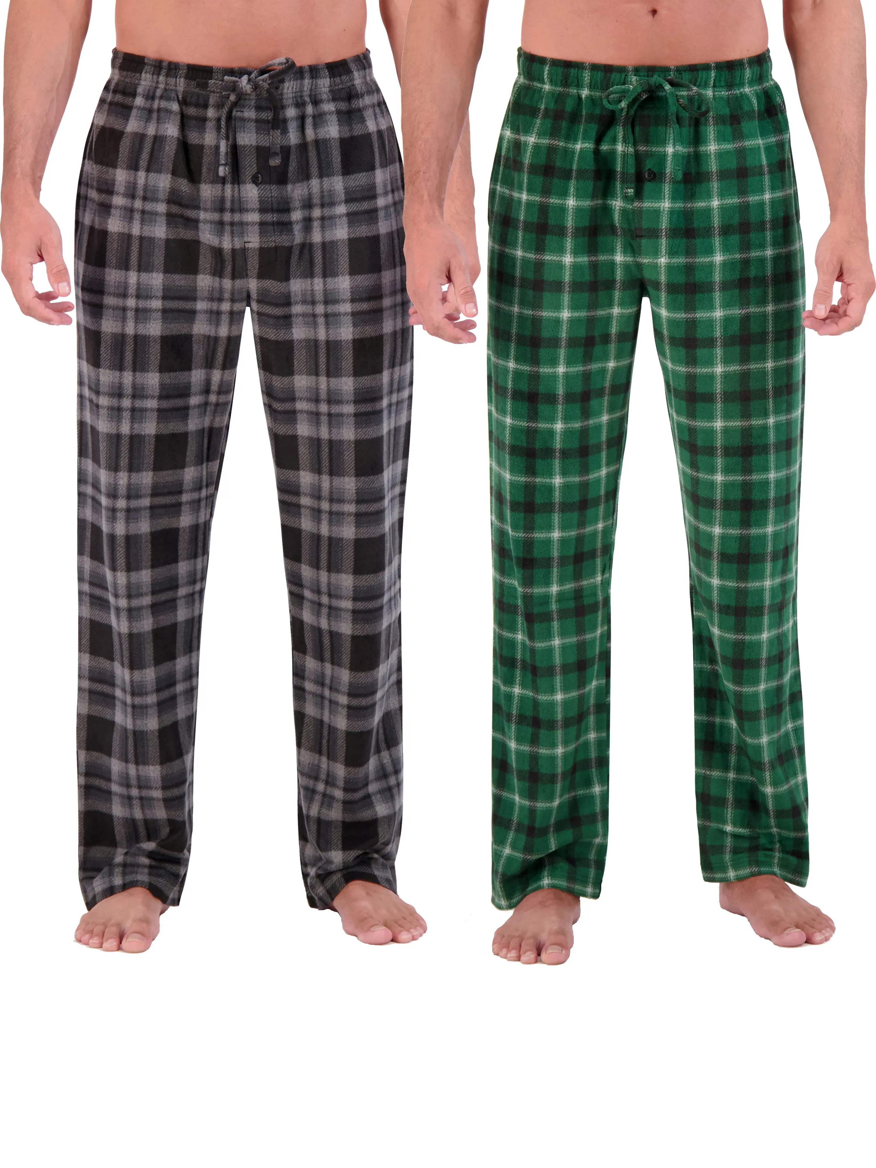Hanes Men's Cozy Microfleece Pajama Sleep Pants, 2-Pack, Sizes S-2XL image 1