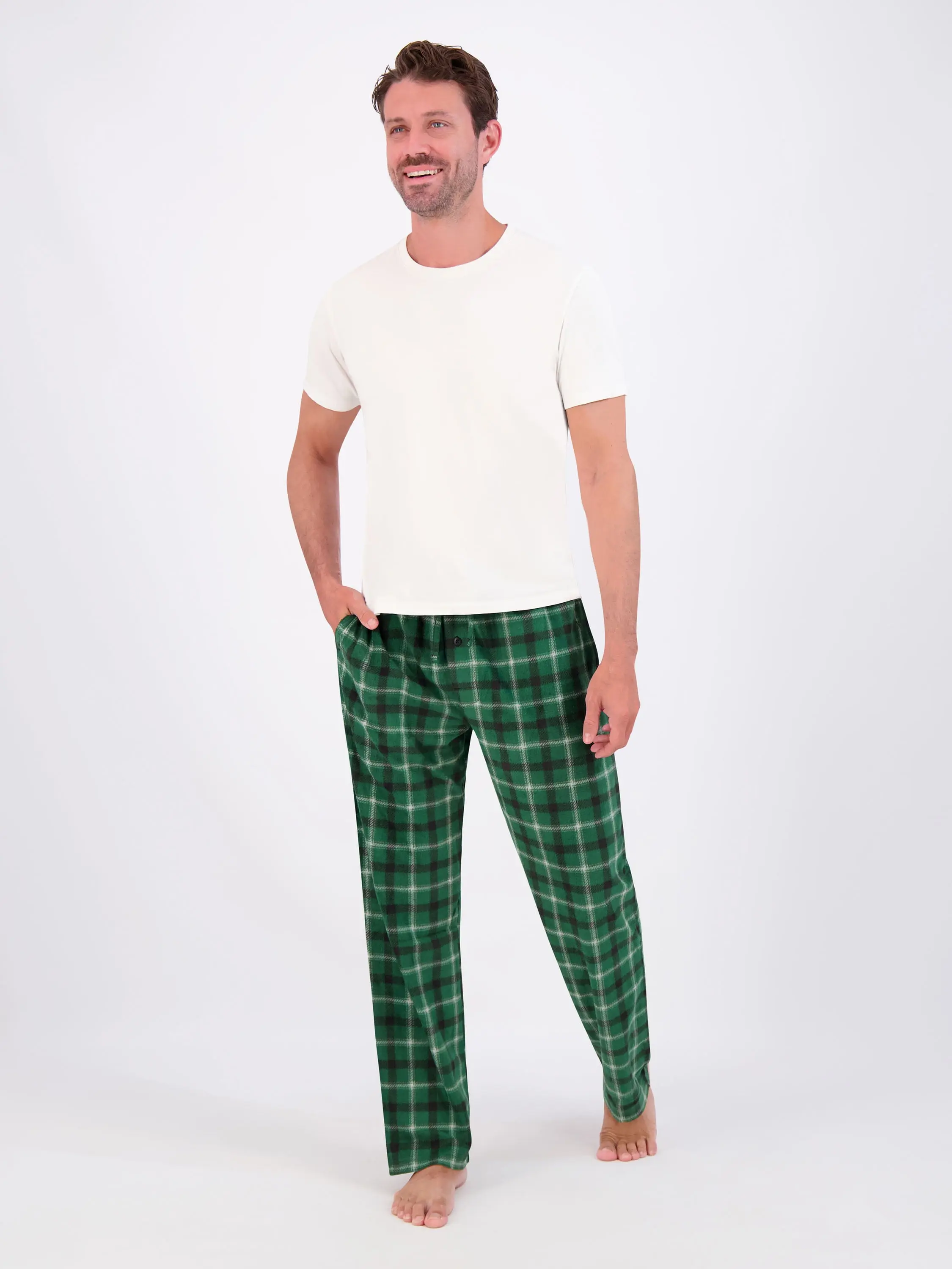 Hanes Men's Cozy Microfleece Pajama Sleep Pants, 2-Pack, Sizes S-2XL image 6