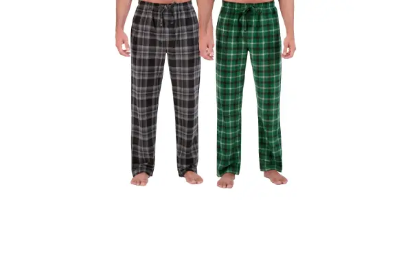Hanes Men's Cozy Microfleece Pajama Sleep Pants, 2-Pack, Sizes S-2XL image