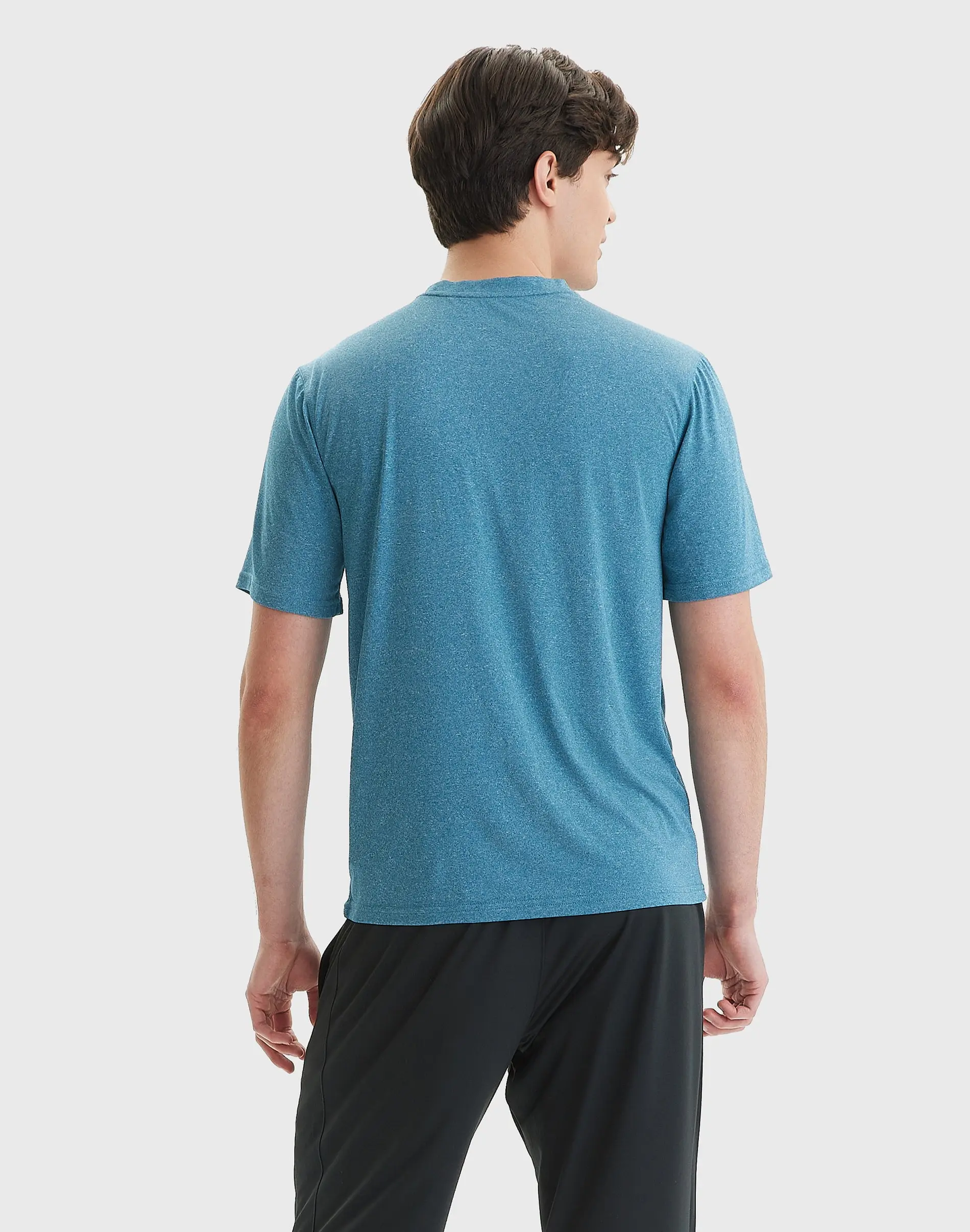 Hanes Sport Men's Performance T-Shirt Blue Oasis Heather L image 6