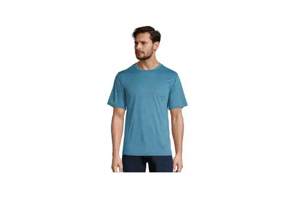 Hanes Sport Men's Performance T-Shirt Blue Oasis Heather L image